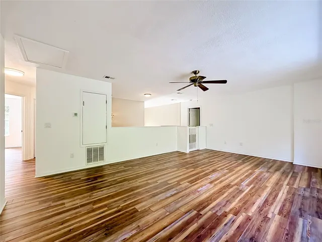 Versatile upstairs loft perfect for a media room, playroom, or home office