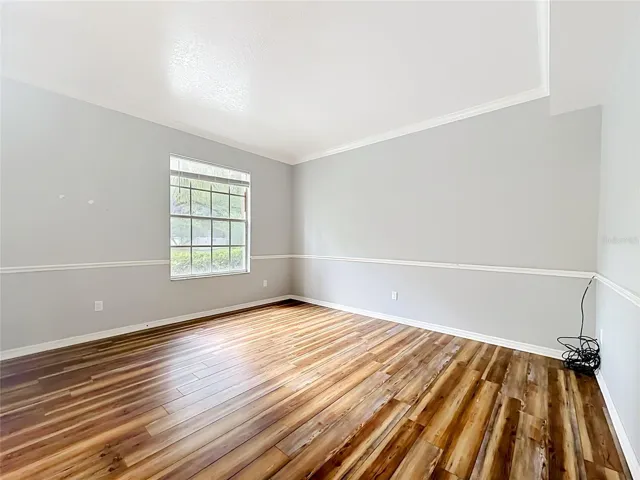 Flexible living space ideal as a formal living room, game room, or media room