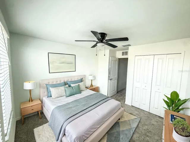 Virtual Staged front bedroom