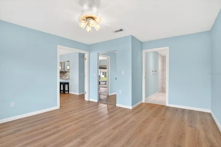 Master Bedroom facing into Master bath