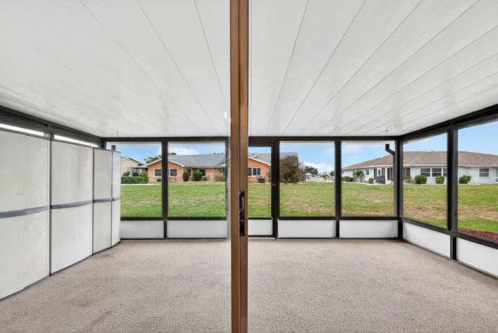 Large Back lanai with storage