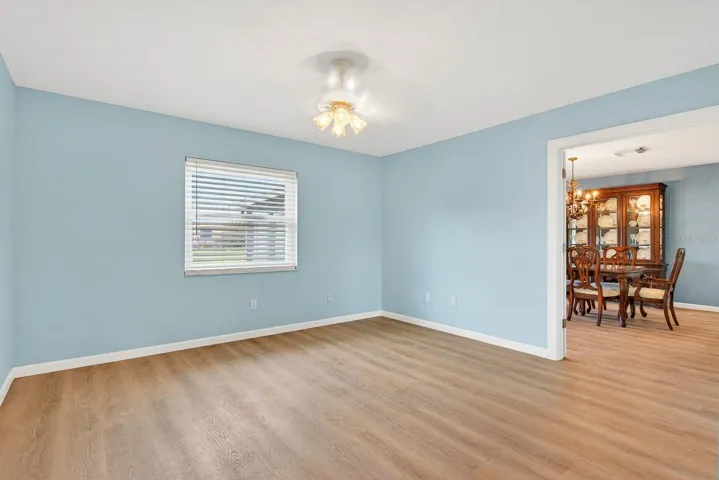 Master Bedroom facing into dining room