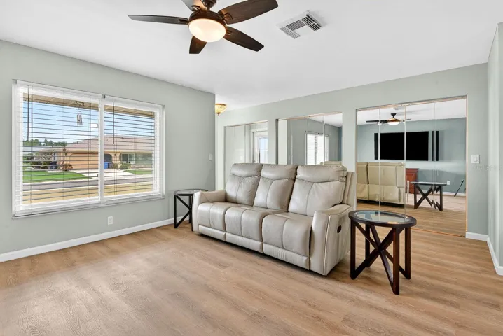 Another view of living area and large picture window.