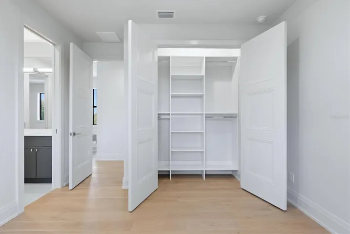 Guest Bedroom Closet with built-ins