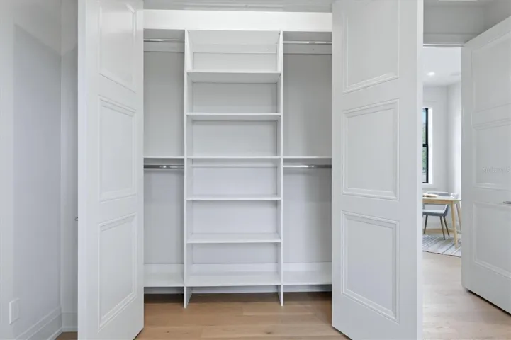 Guest Bedroom Closet with built-ins