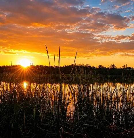 SUNRISE OFF LAKE