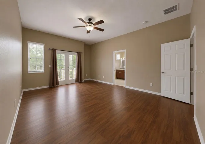 Primary Suite with walk in closet.