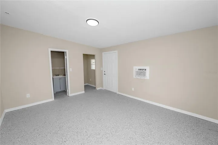 unfinished efficiency apartment