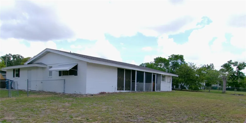 Back of the property
