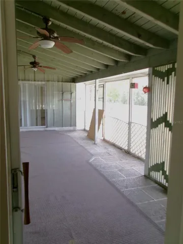 Master bedroom view to the covered patio