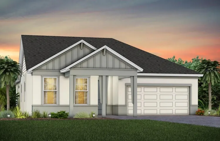 Exterior Design. Artistic rendering for this new construction home. Pictures are for illustrative purposes only. Elevations, colors and options may vary.