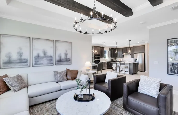 Model Home Design Only. Pictures and furnishings are for illustrative purposes only. Elevations, colors and options may vary. Furniture is for model home staging only.