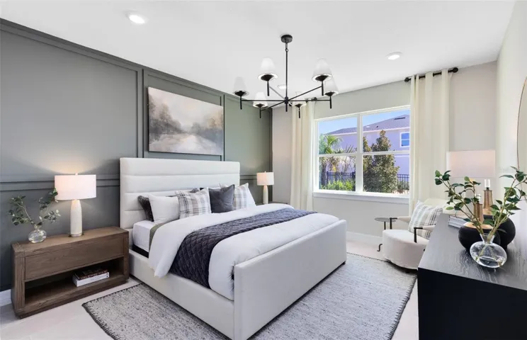 Model Home Design Only. Pictures and furnishings are for illustrative purposes only. Elevations, colors and options may vary. Furniture is for model home staging only.