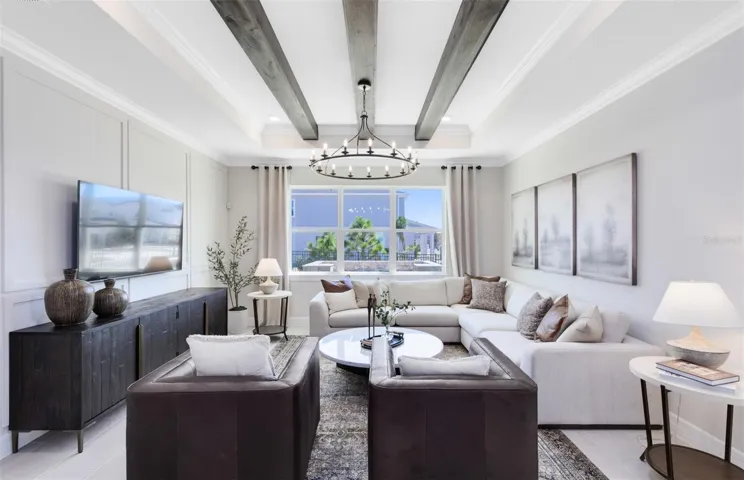 Model Home Design Only. Pictures and furnishings are for illustrative purposes only. Elevations, colors and options may vary. Furniture is for model home staging only.
