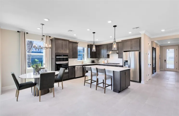 Model Home Design Only. Pictures and furnishings are for illustrative purposes only. Elevations, colors and options may vary. Furniture is for model home staging only.