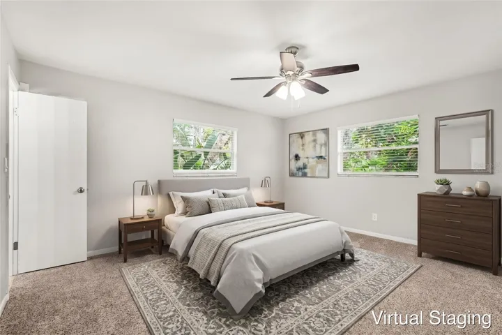 Virtually staged