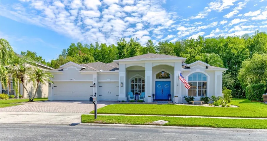 One-story cul-de-sac home