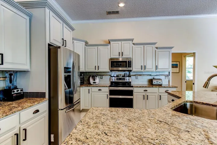 Plenty of counter-space in the upated kitchen