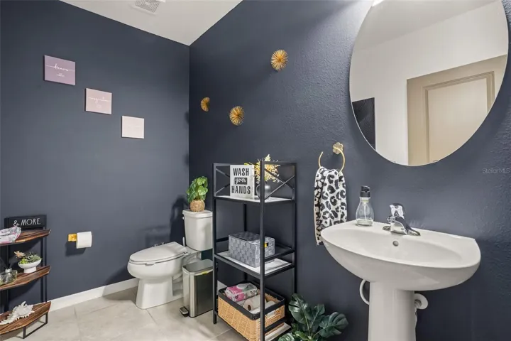 Main floor half bathroom