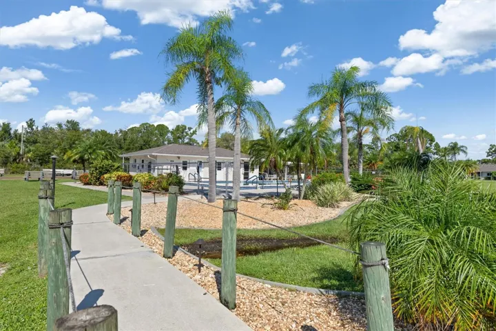 Walkway to the pool