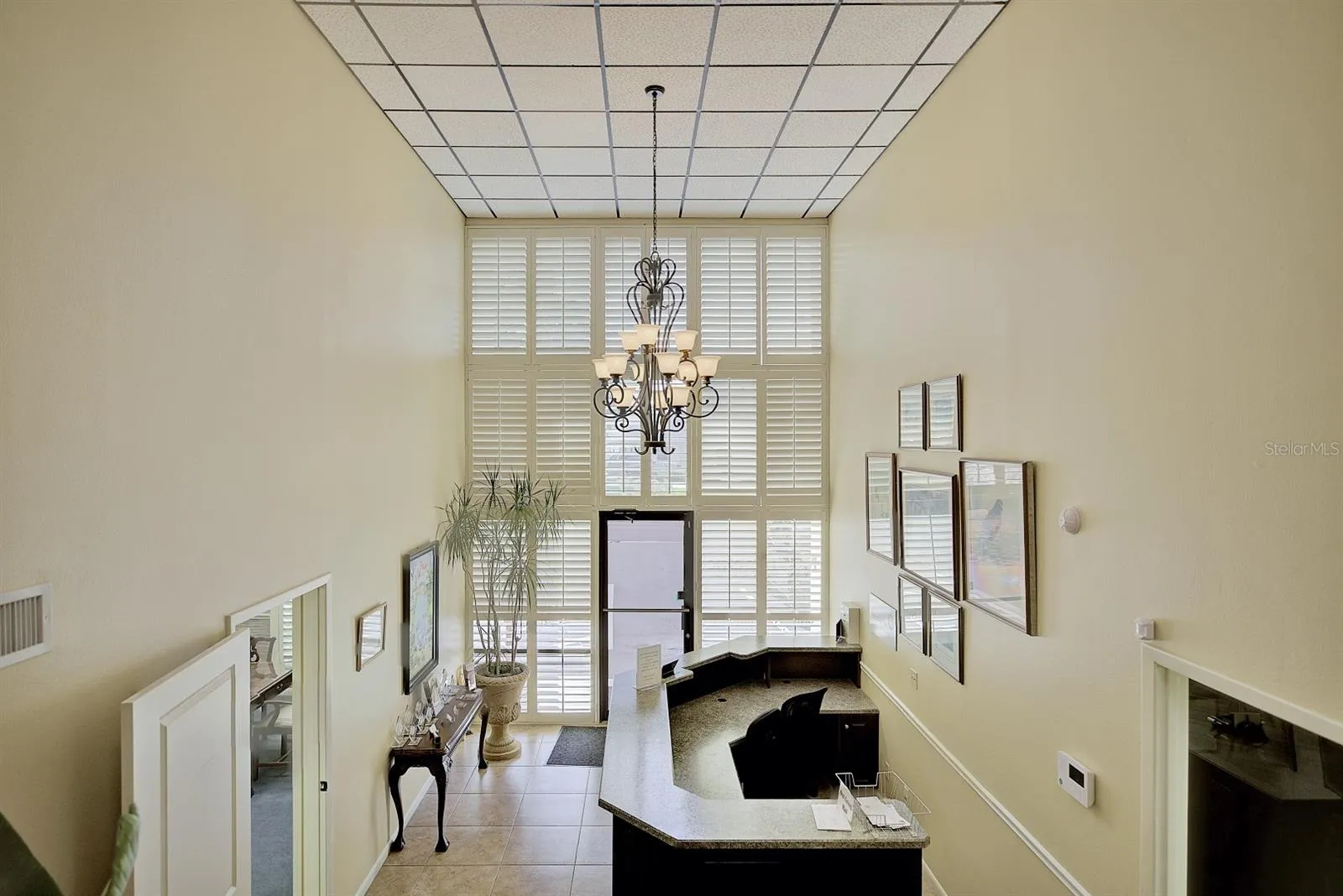 View of Reception from landing area