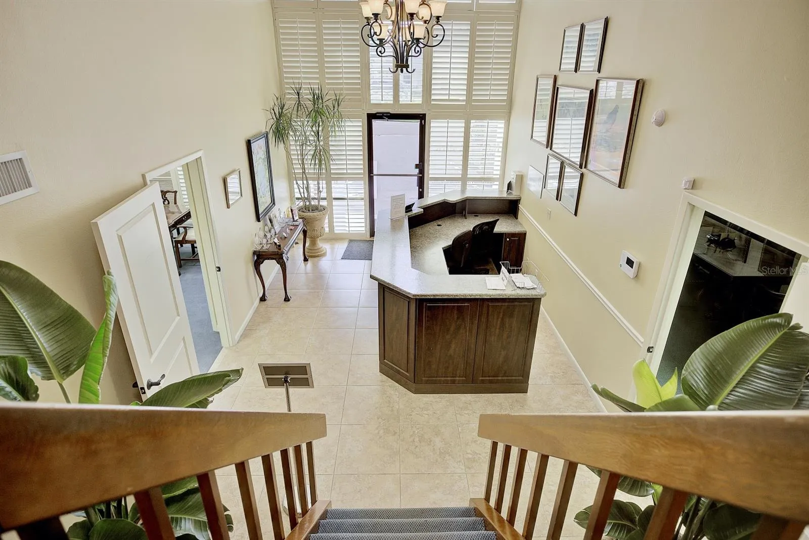 View of Reception from landing area