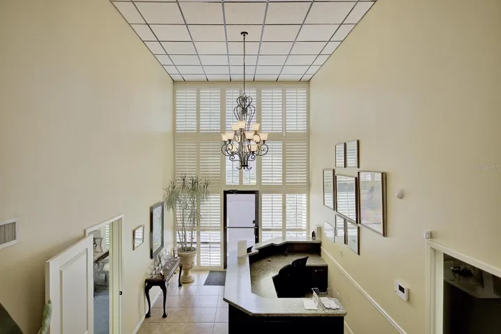 View of Reception from landing area