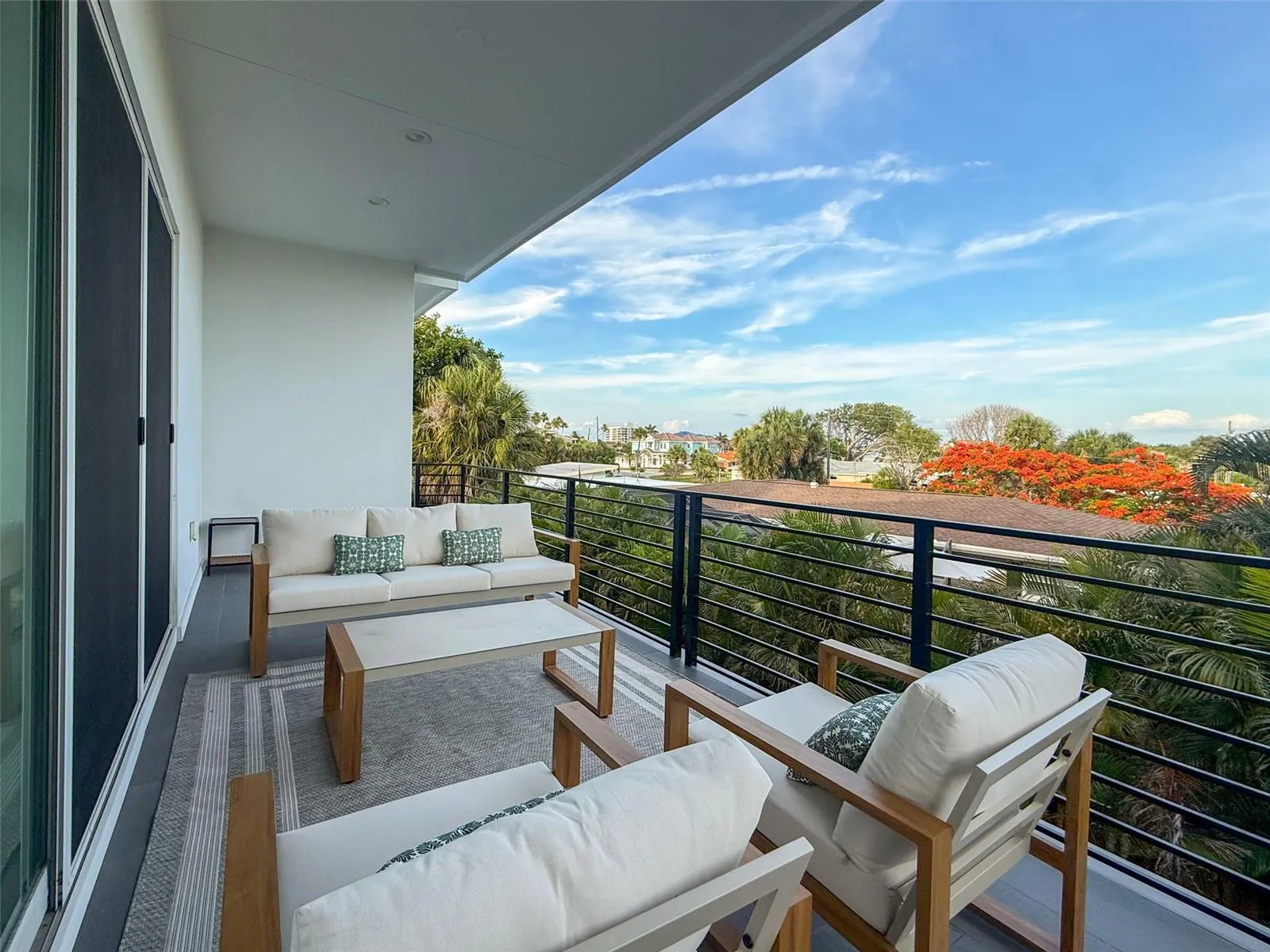 Rear balcony water views