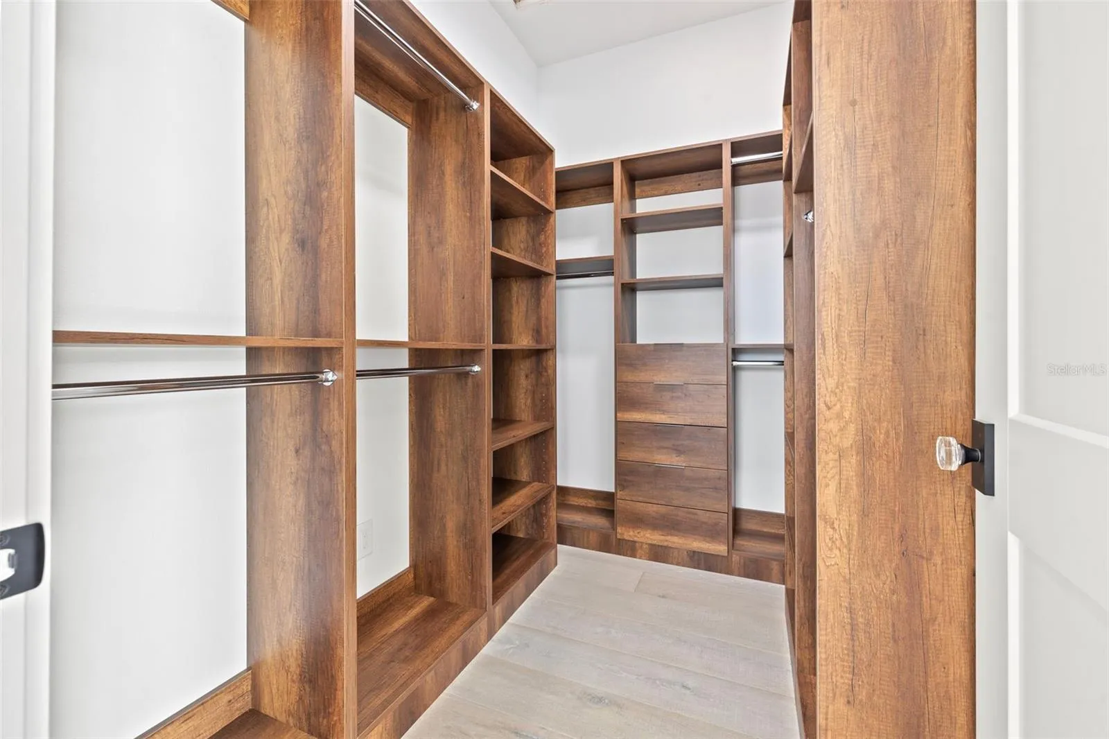 Dual primary closets.
