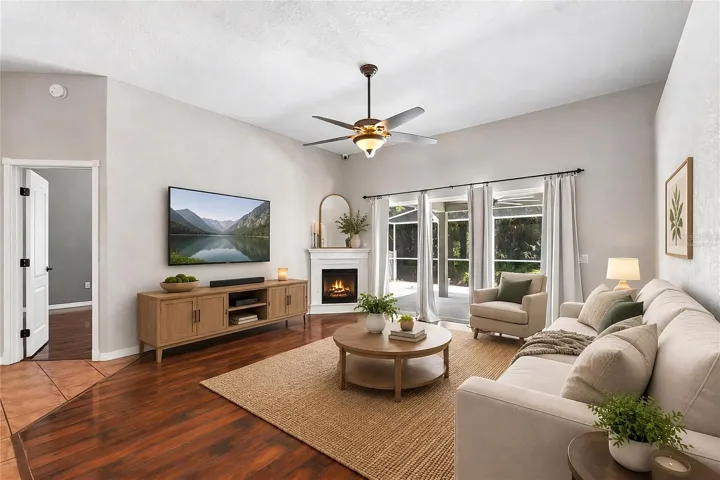 virtually staged - Living Room