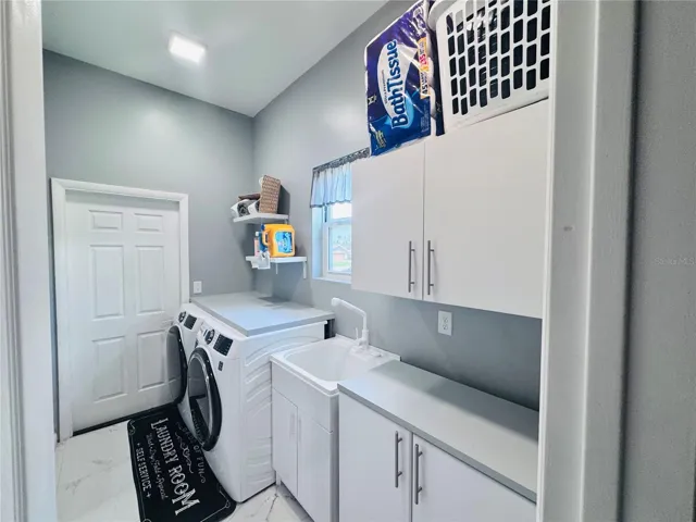 Inside laundry room