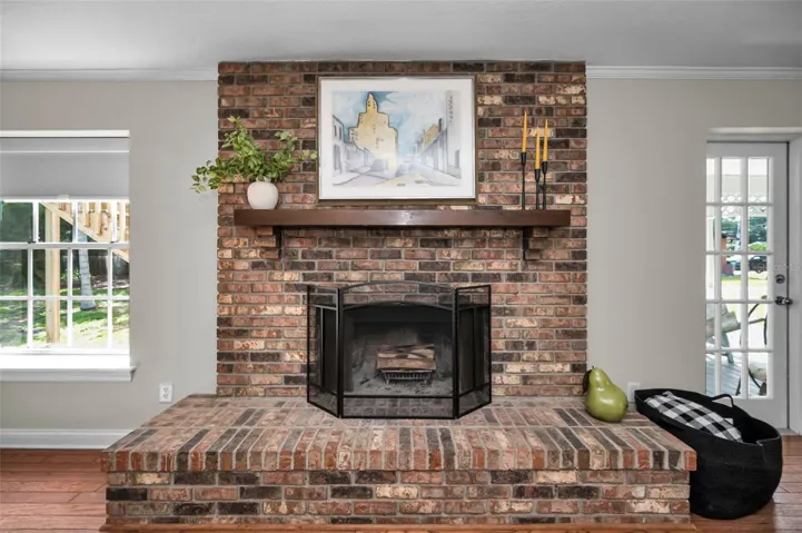 Wood Burning Fireplace