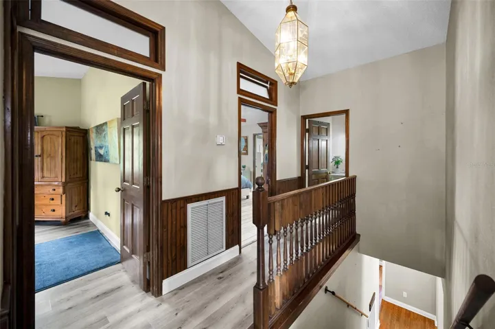 Hallway to bedroom and the bonus room