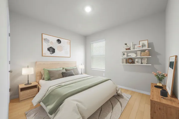 Bedroom 4- virtually staged to show being used as a bedroom.