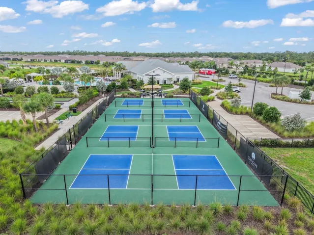 Pickleball courts.
