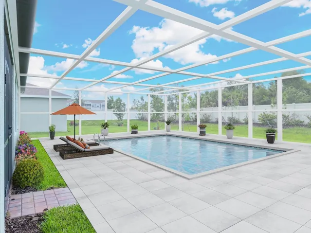 Virtually staged- imagine your fully custom pool in your backyard!