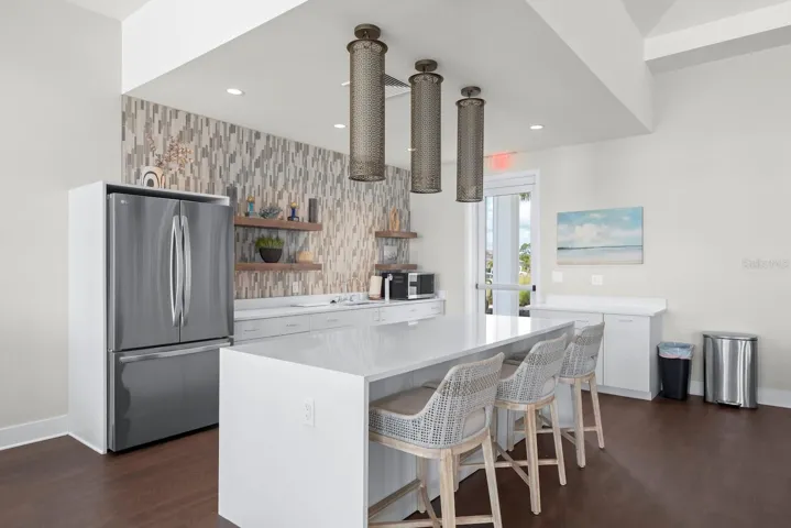 Community clubhouse kitchen.