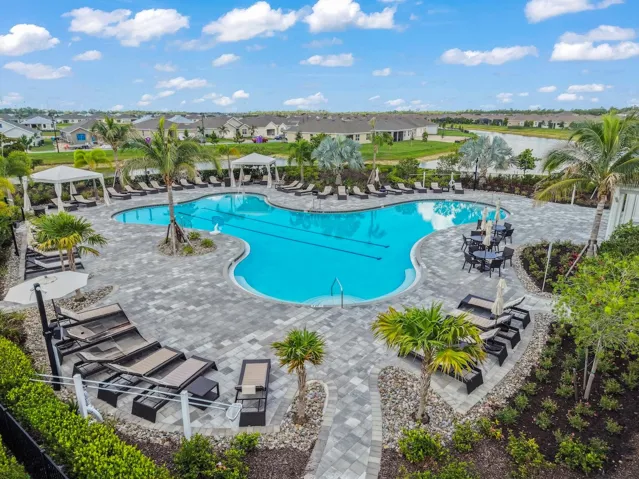 Resort style amenities in walking distance from the home.
