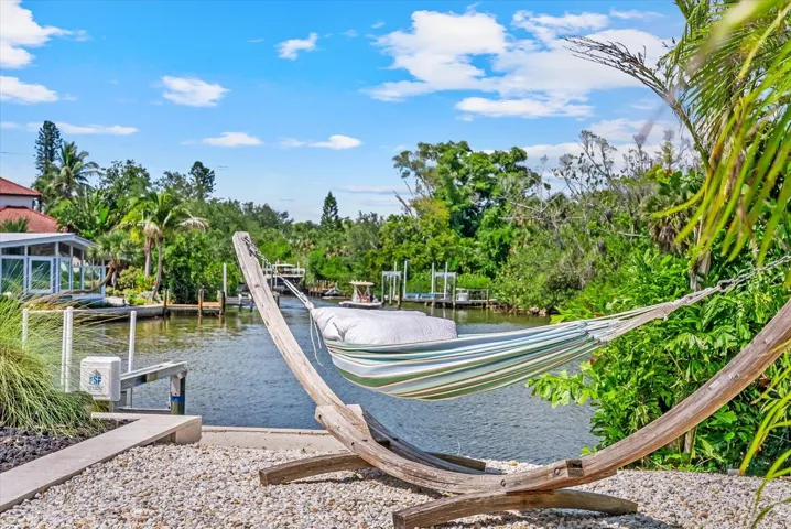 Another lounging spot overlooking the waterfront.
