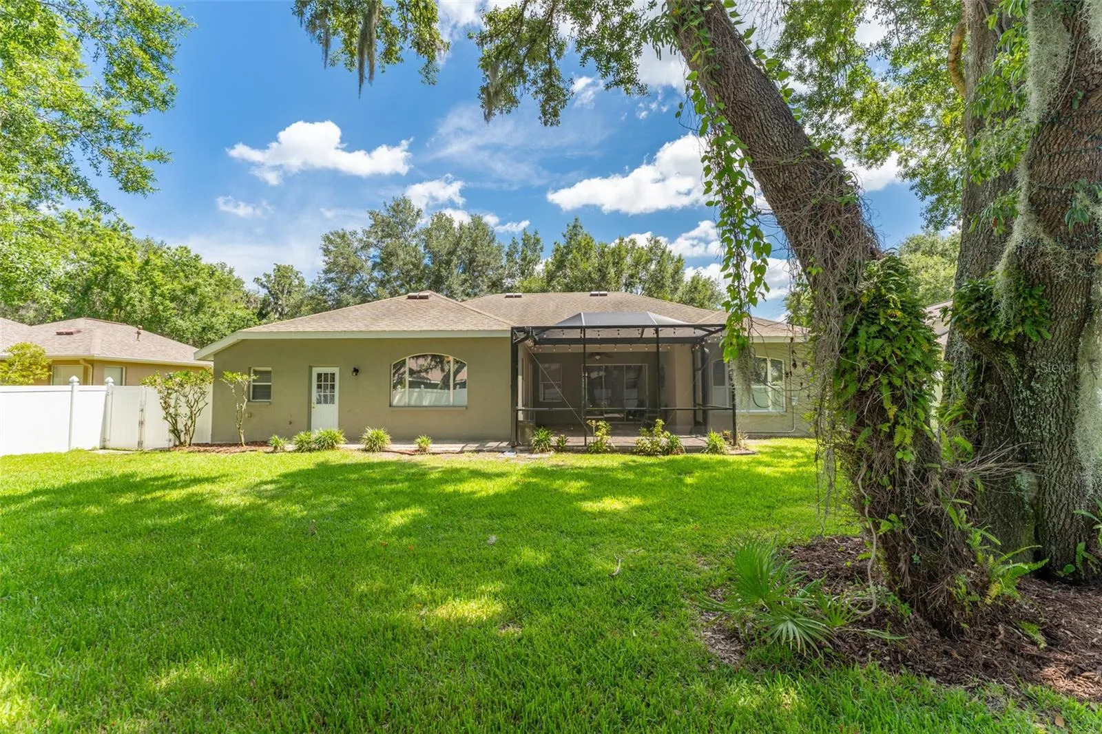 Completely Fenced-In Backyard