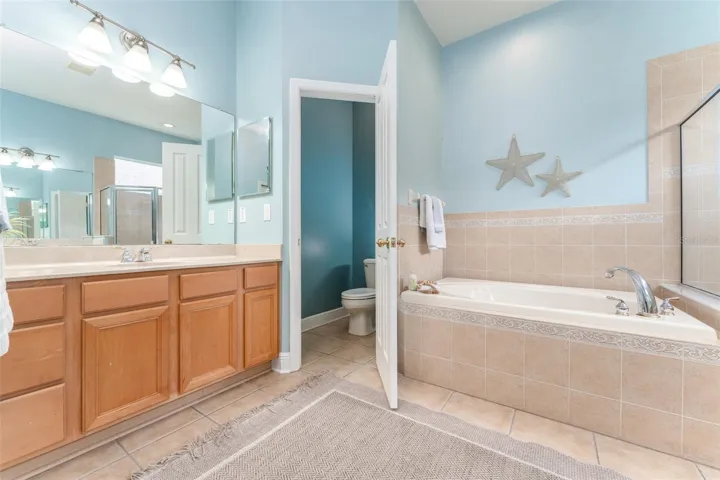 Primary Bath, Garden Tub Seperate Shower