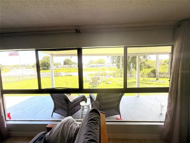 View from the kitchen and living room.  WOW