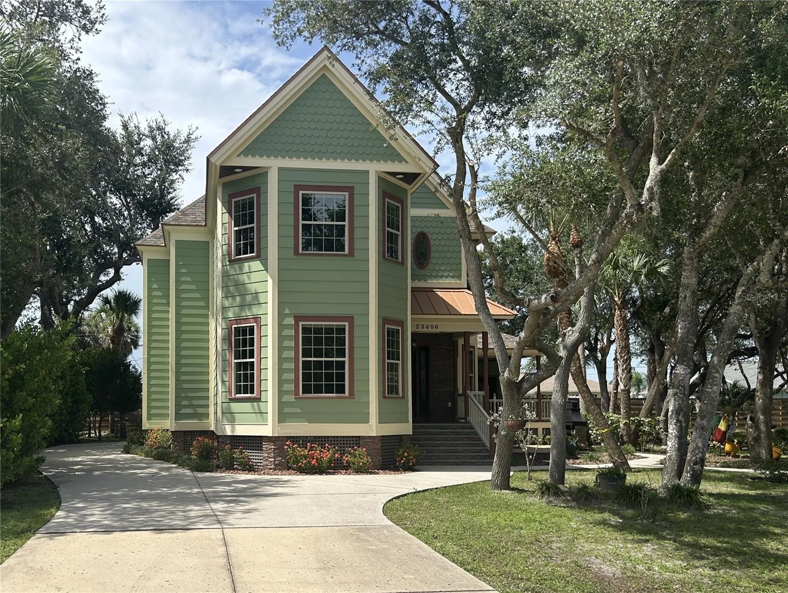 Front elevation from street