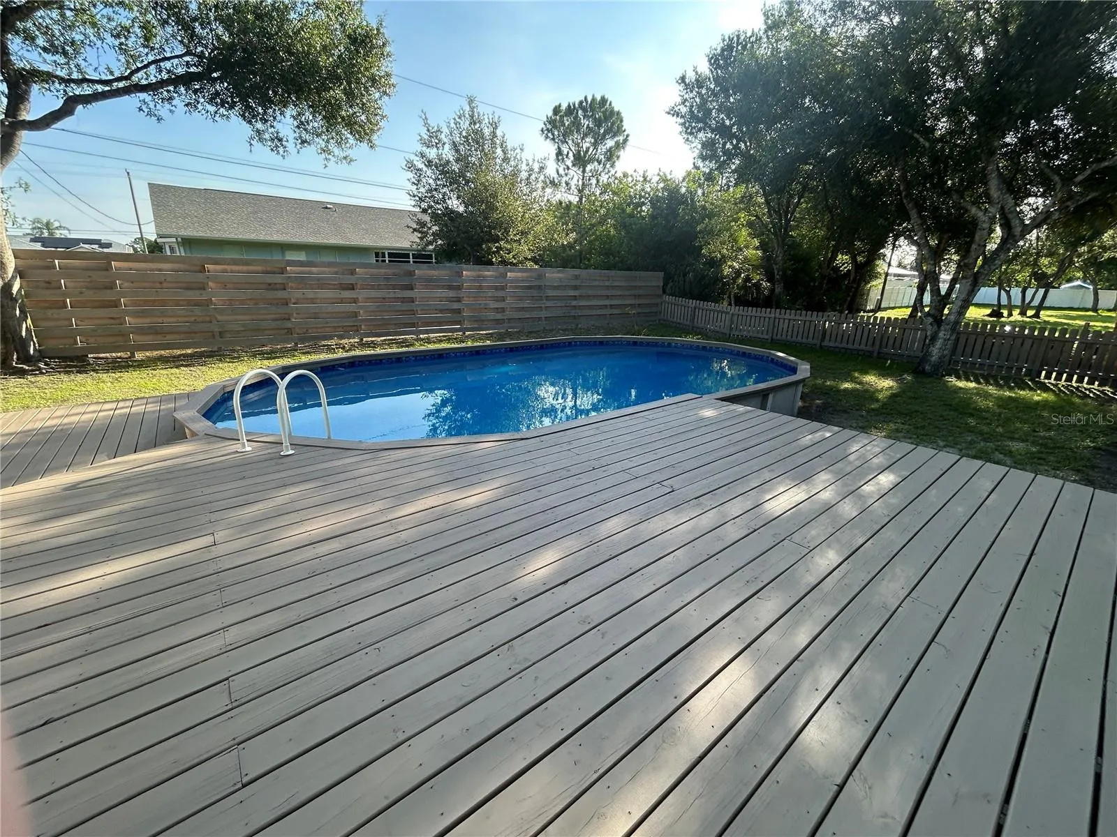 Lot 3 pool area which is behind the shed