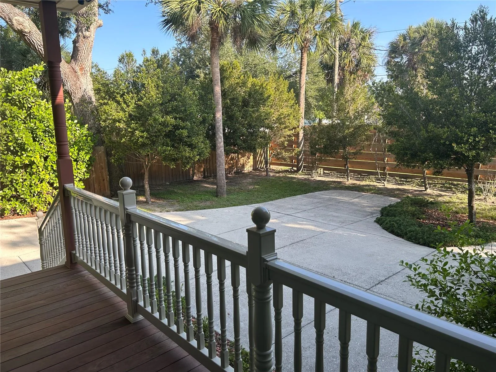 Rear courtyard from breezeway