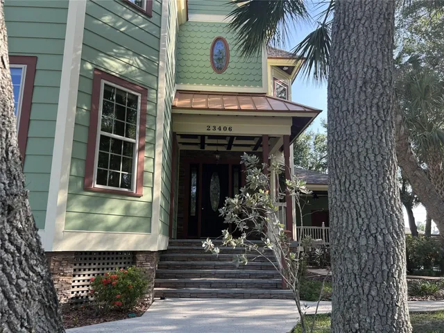 Front walk to entry