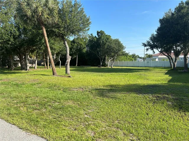 Lot 5 from street, cleared for multi-generational homesite