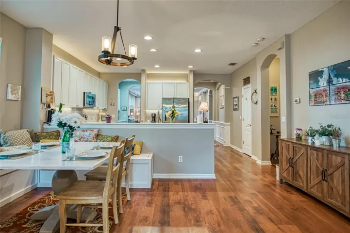 Open concept kitchen and family room