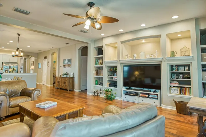 Custom built-in entertainment center