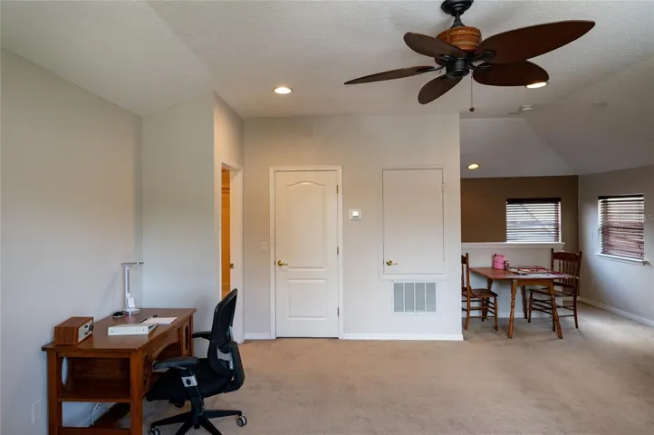 Bedroom five with ceiling fan